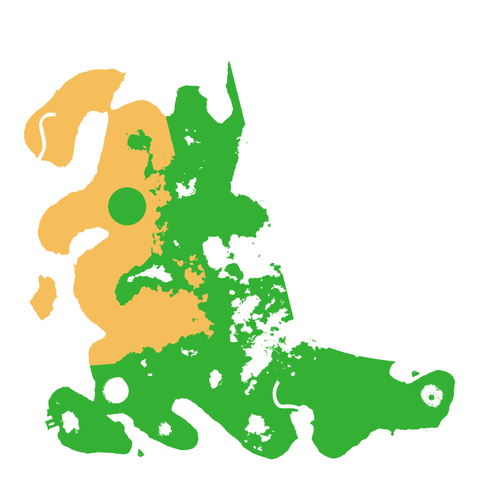 Biome Rust Map: Procedural Map, Size: 3500, Seed: 59348134