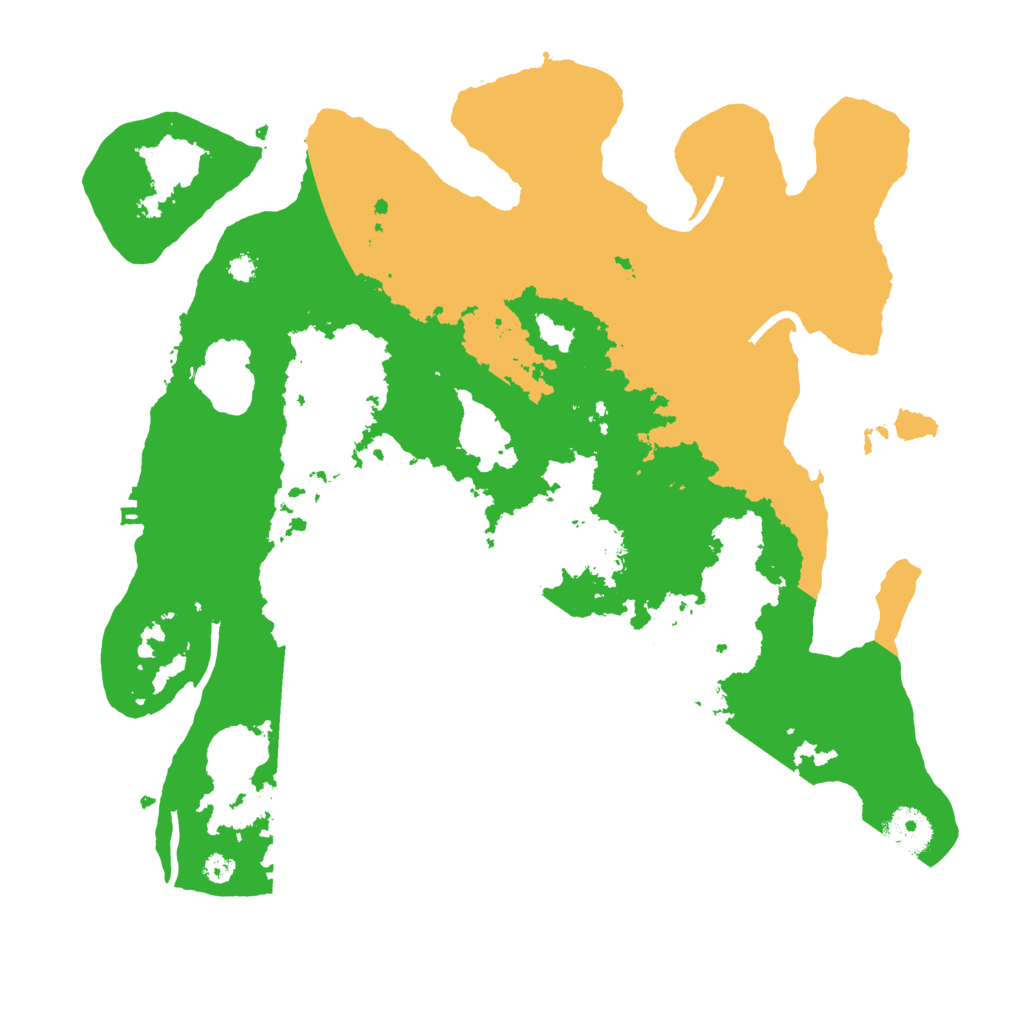 Biome Rust Map: Procedural Map, Size: 3550, Seed: 545598