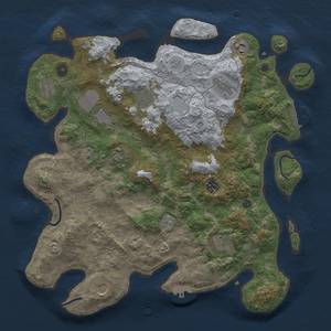 Thumbnail Rust Map: Procedural Map, Size: 4000, Seed: 744524186, 19 Monuments