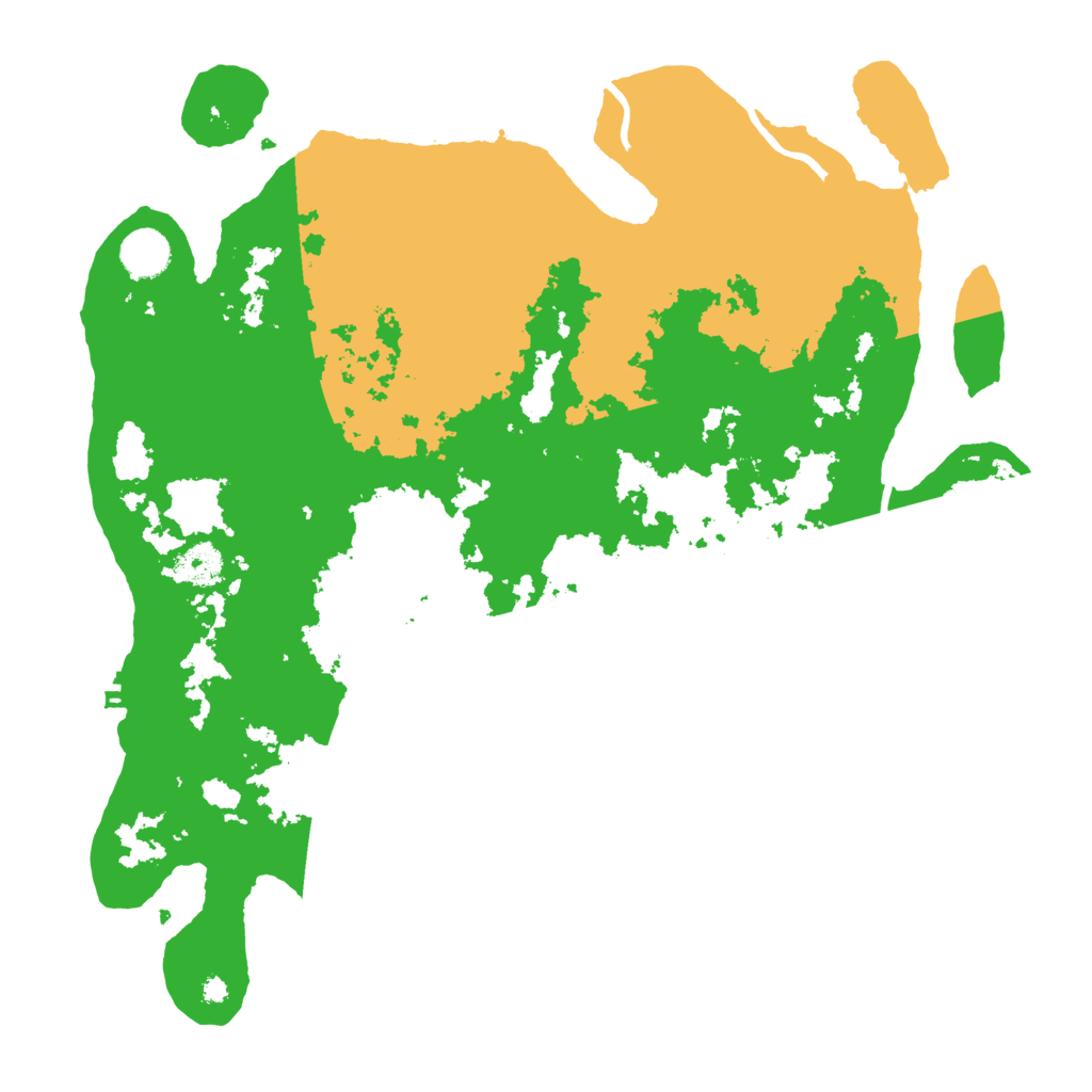 Biome Rust Map: Procedural Map, Size: 3889, Seed: 2023