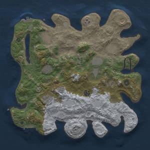 Thumbnail Rust Map: Procedural Map, Size: 3750, Seed: 2716481, 19 Monuments