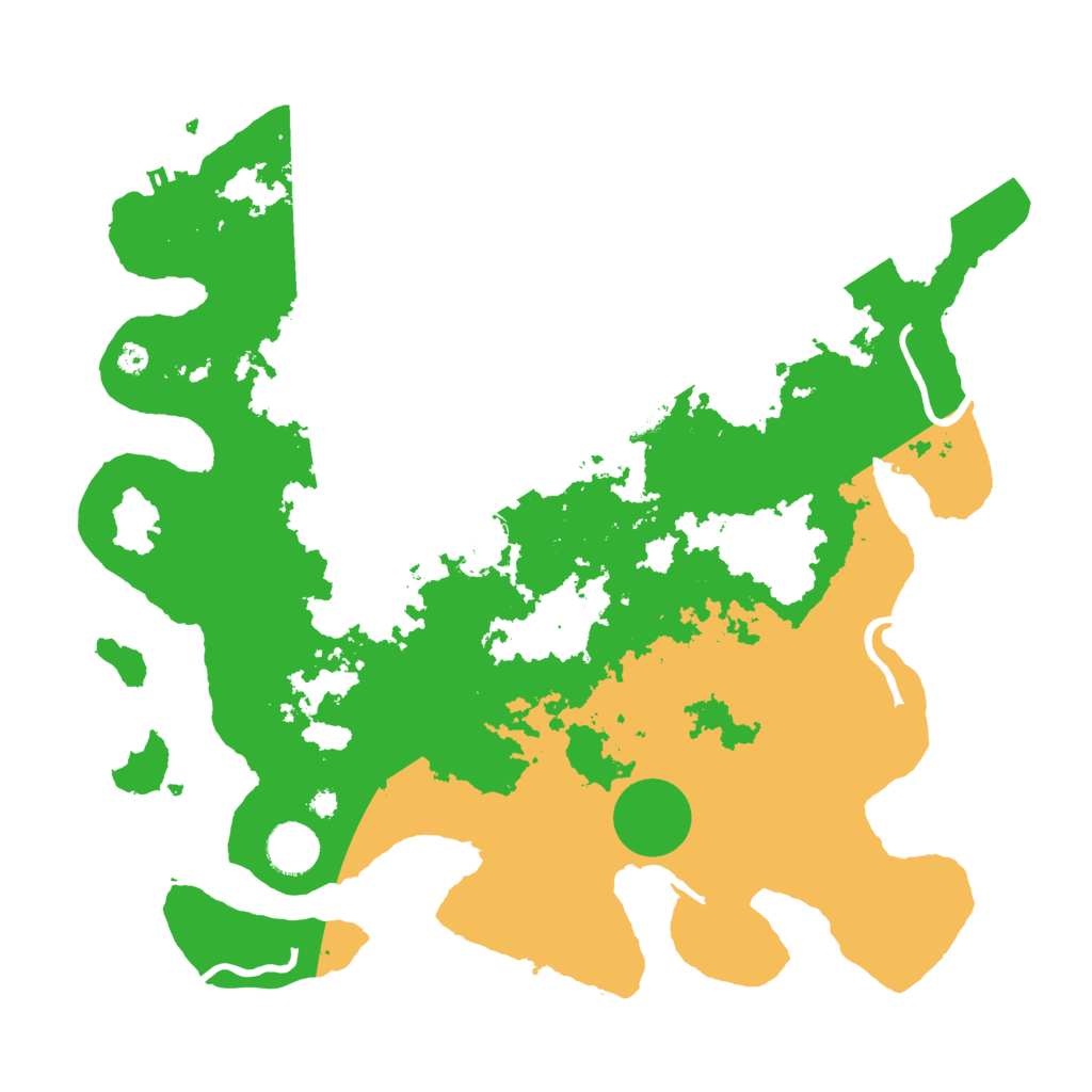 Biome Rust Map: Procedural Map, Size: 3700, Seed: 20312