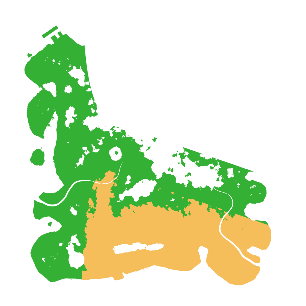 Biome Rust Map: Procedural Map, Size: 3500, Seed: 81471863