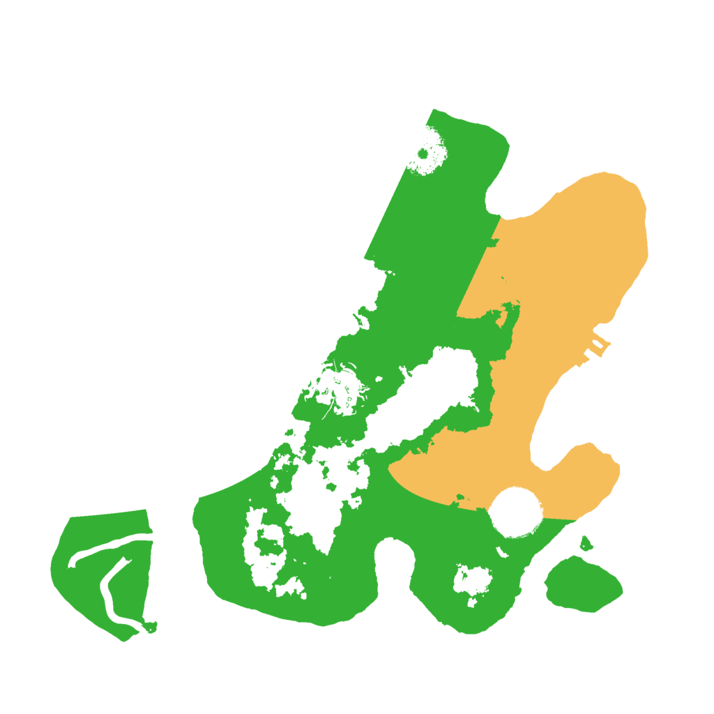 Biome Rust Map: Procedural Map, Size: 2500, Seed: 954710