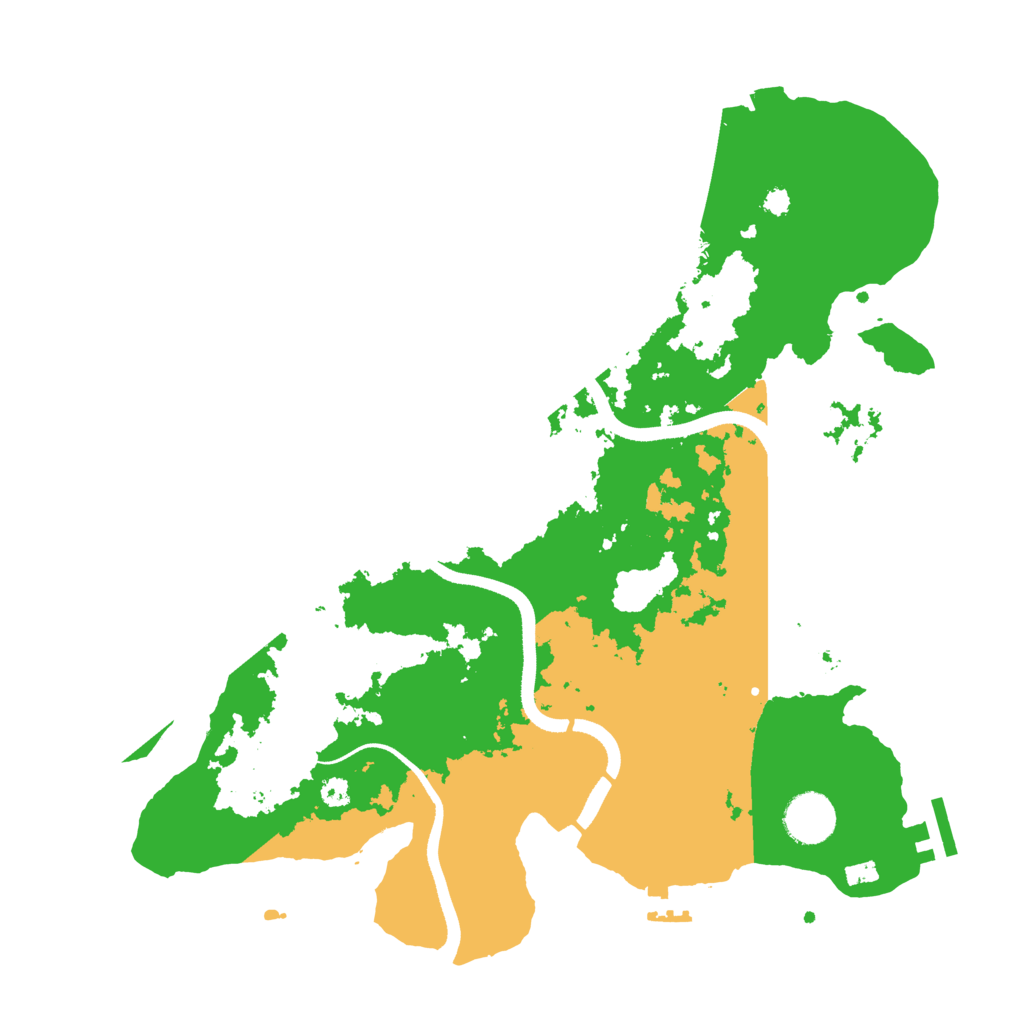 Biome Rust Map: Procedural Map, Size: 3500, Seed: 1825681483