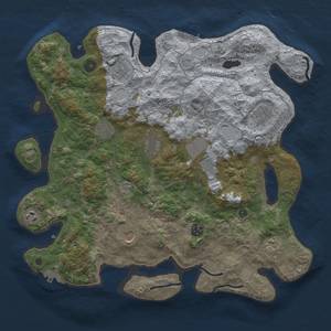 Thumbnail Rust Map: Procedural Map, Size: 4000, Seed: 1616855635, 19 Monuments