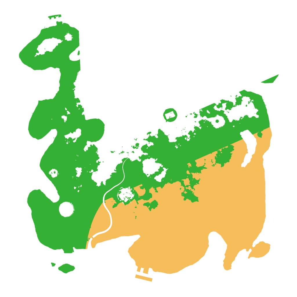 Biome Rust Map: Procedural Map, Size: 3500, Seed: 20555830