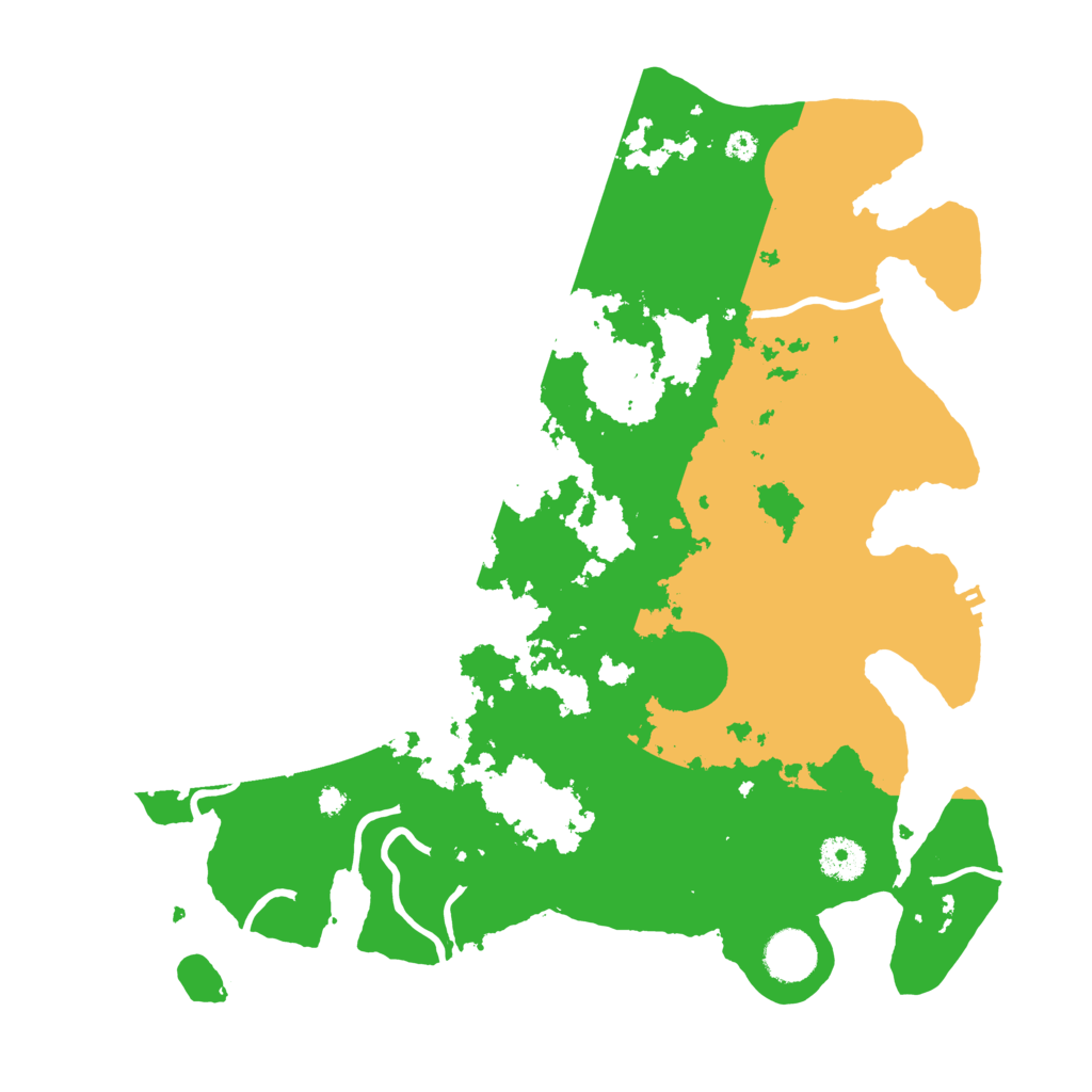 Biome Rust Map: Procedural Map, Size: 3650, Seed: 30778173