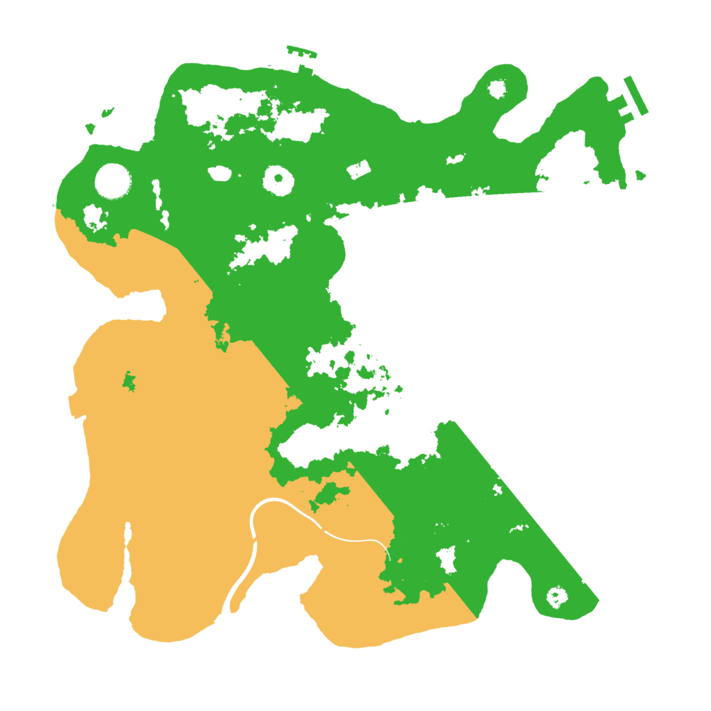 Biome Rust Map: Procedural Map, Size: 3500, Seed: 32110969