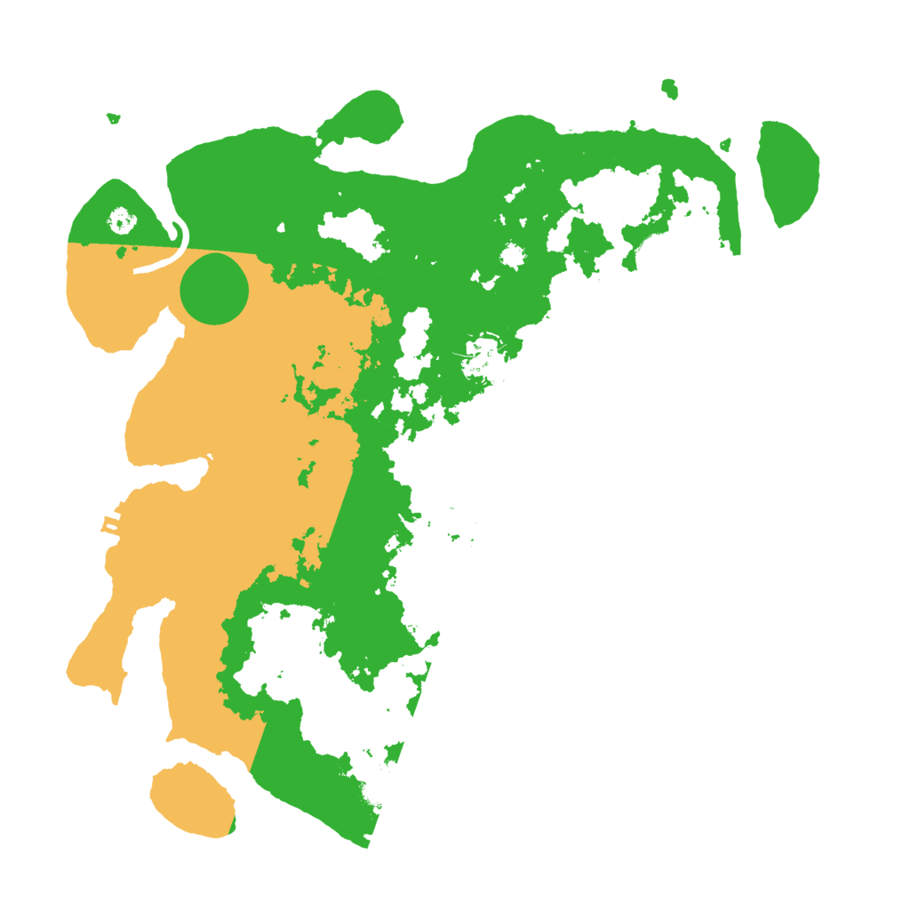 Biome Rust Map: Procedural Map, Size: 3500, Seed: 16706584