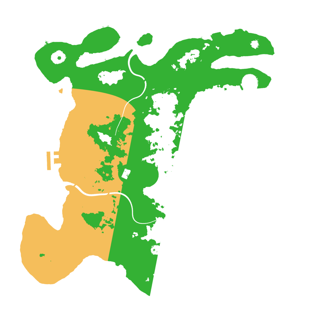 Biome Rust Map: Procedural Map, Size: 3500, Seed: 1808218