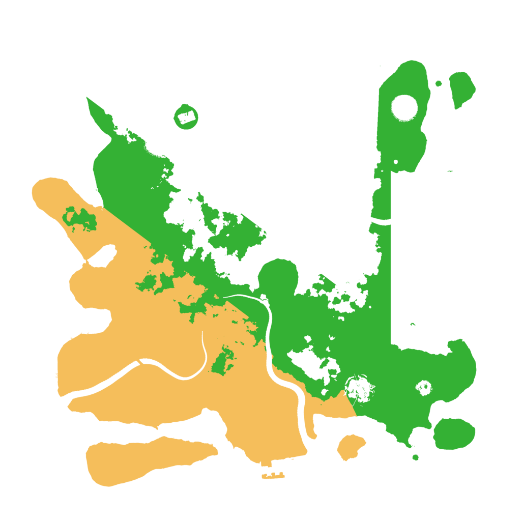 Biome Rust Map: Procedural Map, Size: 3500, Seed: 2125804071