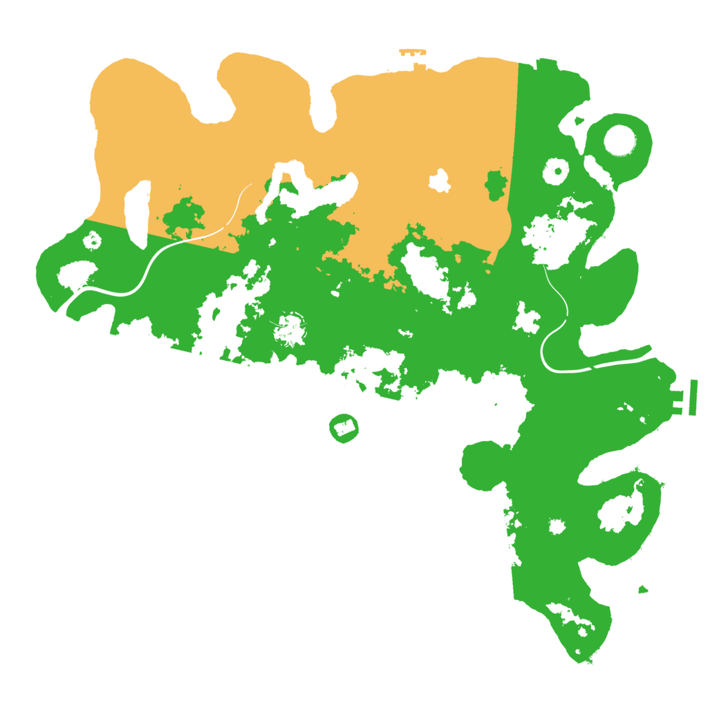 Biome Rust Map: Procedural Map, Size: 4000, Seed: 13579