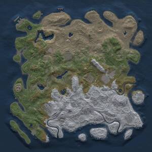 Thumbnail Rust Map: Procedural Map, Size: 4500, Seed: 278431395, 16 Monuments