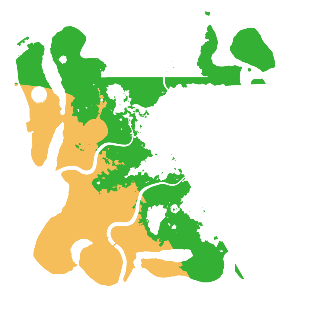 Biome Rust Map: Procedural Map, Size: 3500, Seed: 87692807