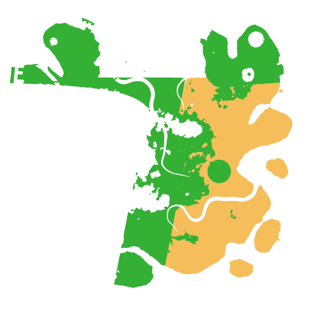 Biome Rust Map: Procedural Map, Size: 3500, Seed: 3893221