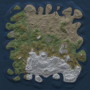 Thumbnail Rust Map: Procedural Map, Size: 4500, Seed: 1102561572, 18 Monuments