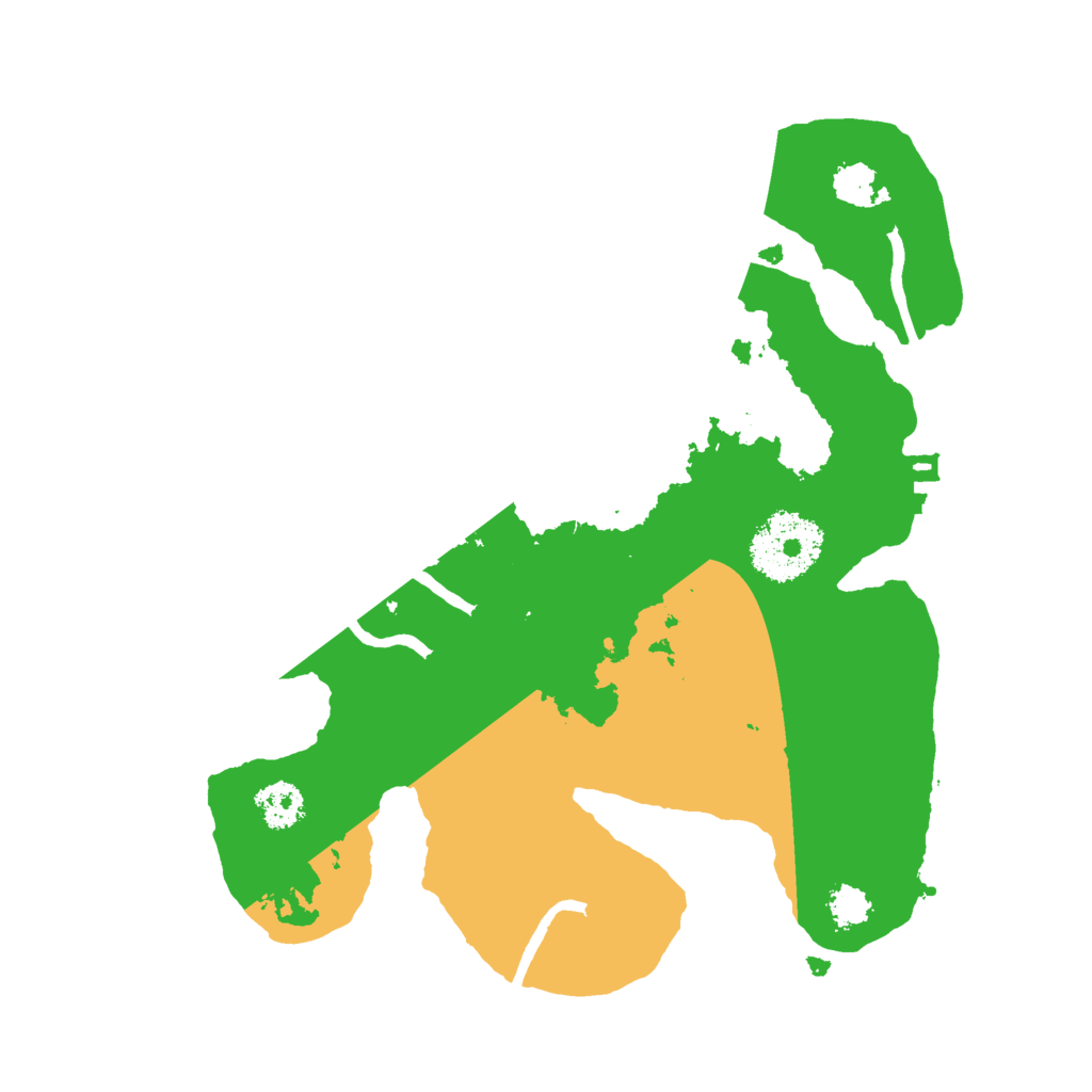 Biome Rust Map: Procedural Map, Size: 2400, Seed: 4152362