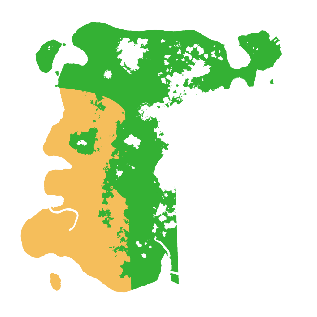 Biome Rust Map: Procedural Map, Size: 3500, Seed: 64647491