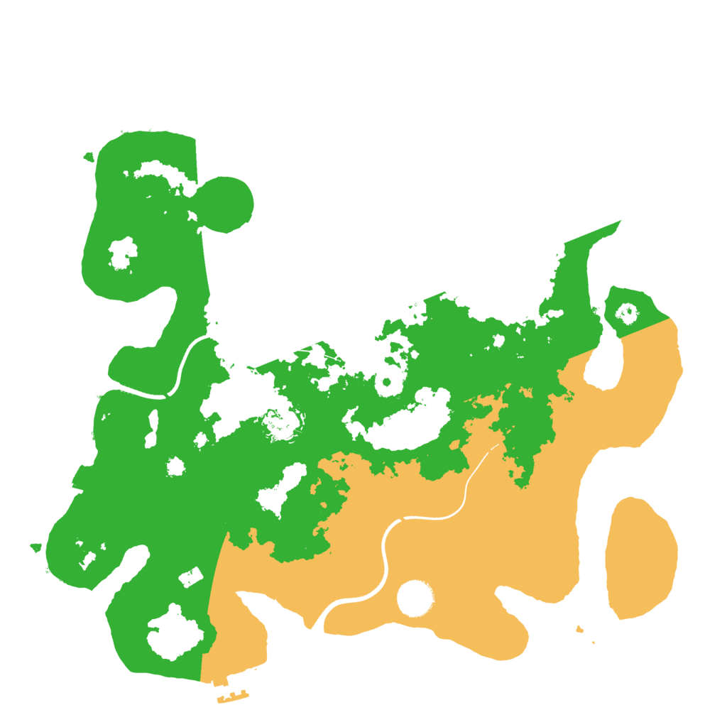 Biome Rust Map: Procedural Map, Size: 3500, Seed: 49343437