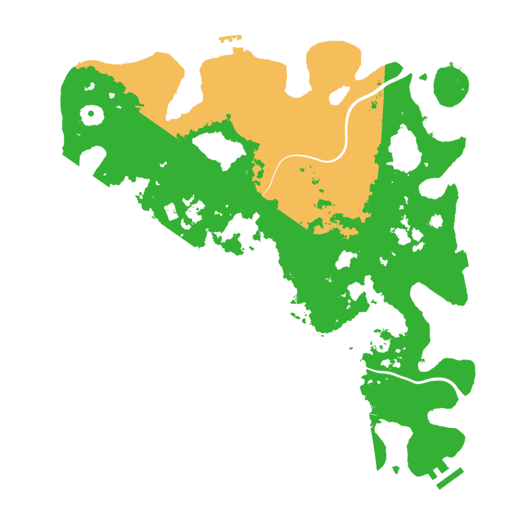 Biome Rust Map: Procedural Map, Size: 3500, Seed: 324926511