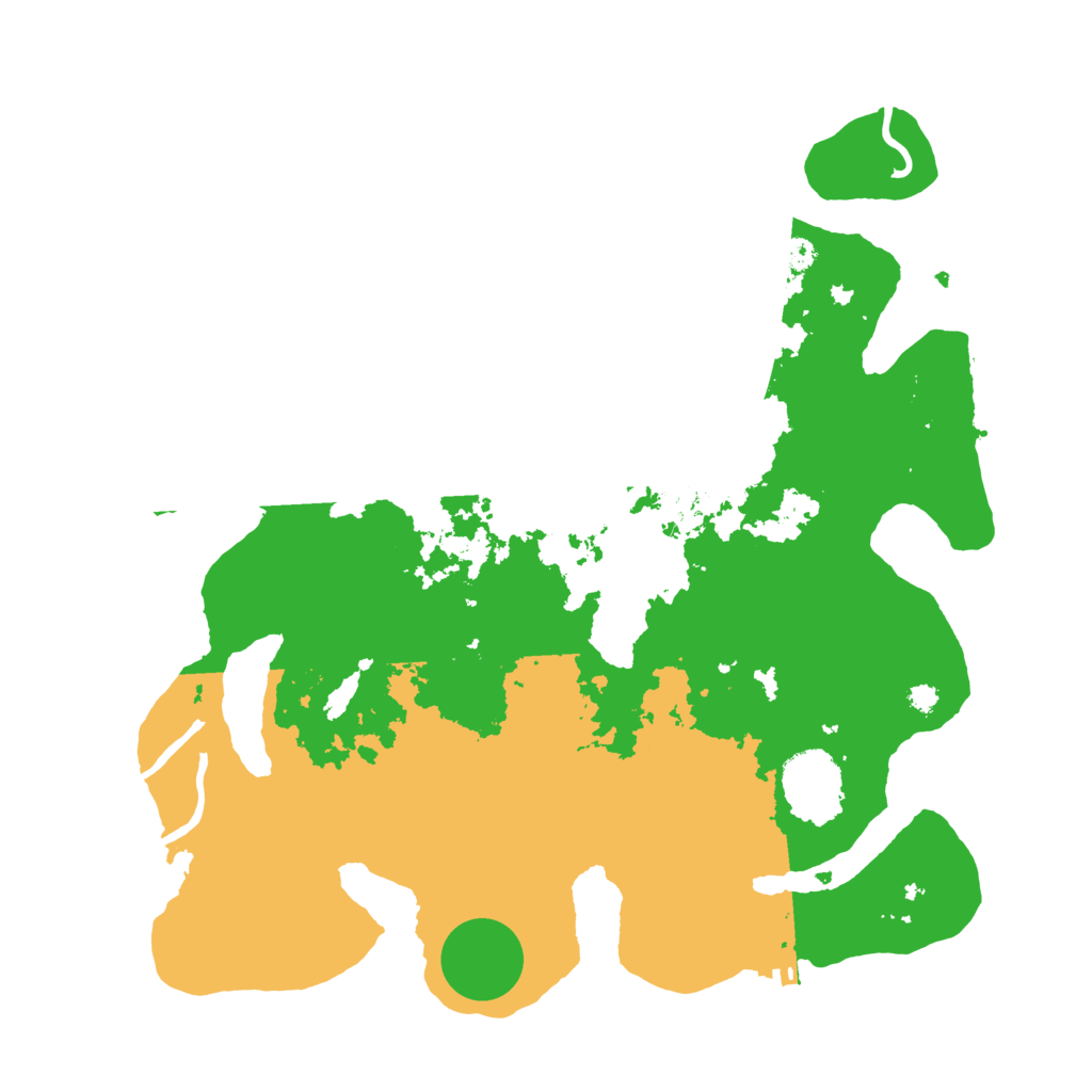 Biome Rust Map: Procedural Map, Size: 3500, Seed: 45724660