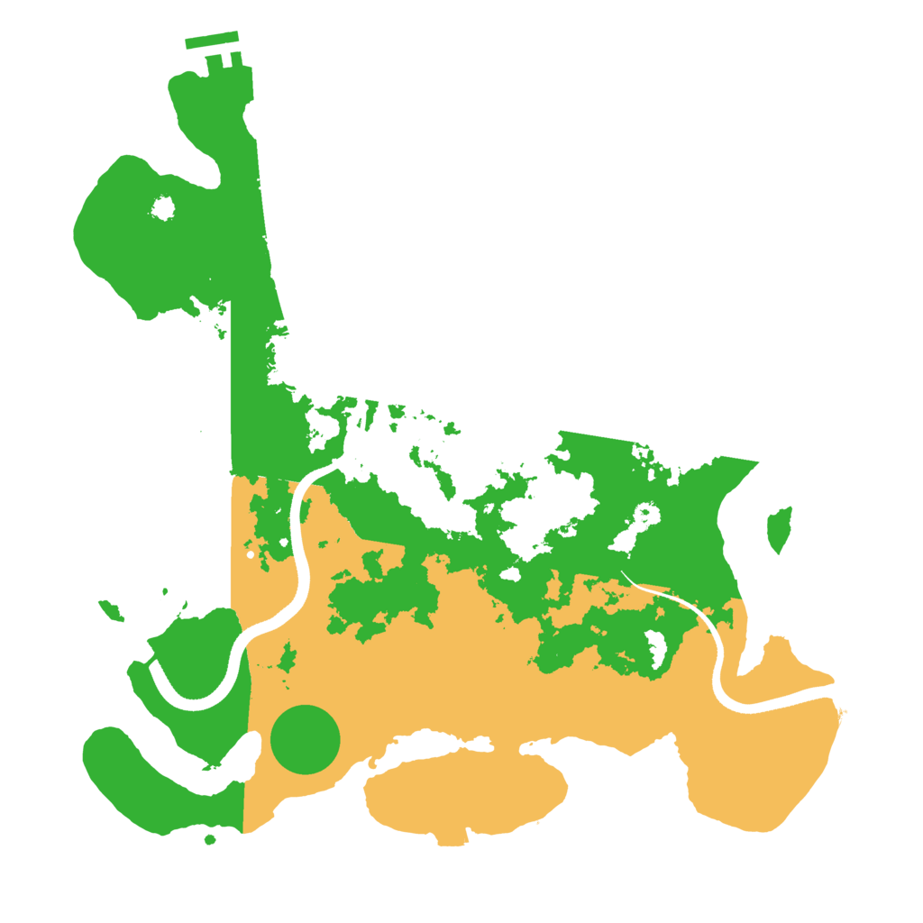 Biome Rust Map: Procedural Map, Size: 3500, Seed: 28564693