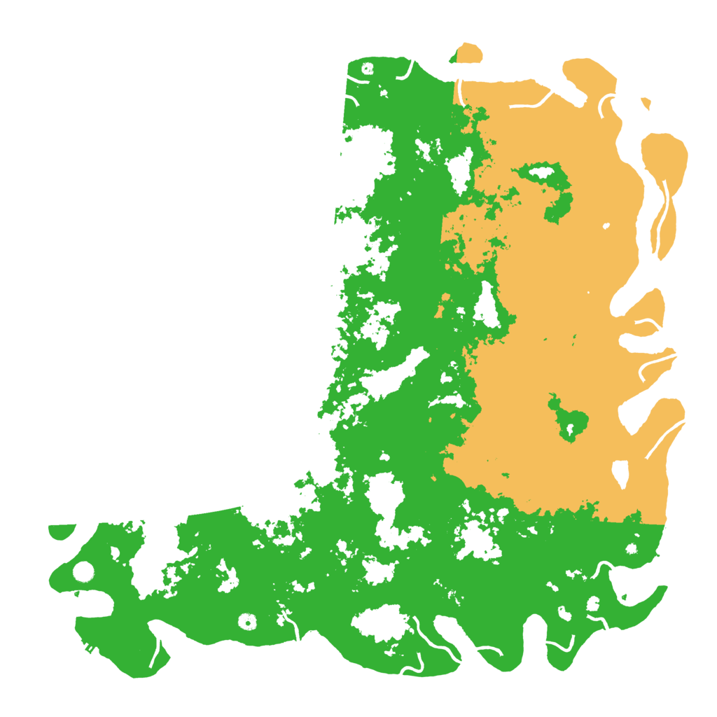 Biome Rust Map: Procedural Map, Size: 6000, Seed: 72255