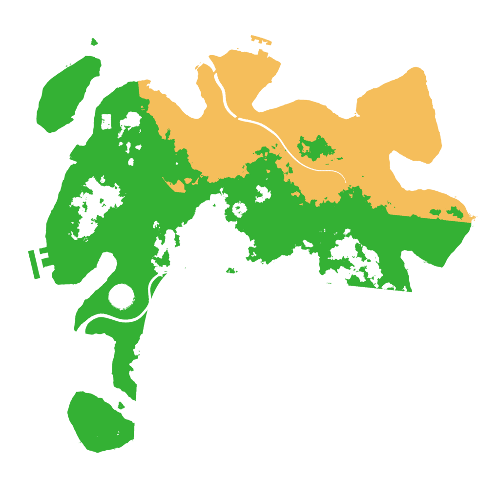 Biome Rust Map: Procedural Map, Size: 3500, Seed: 10177856