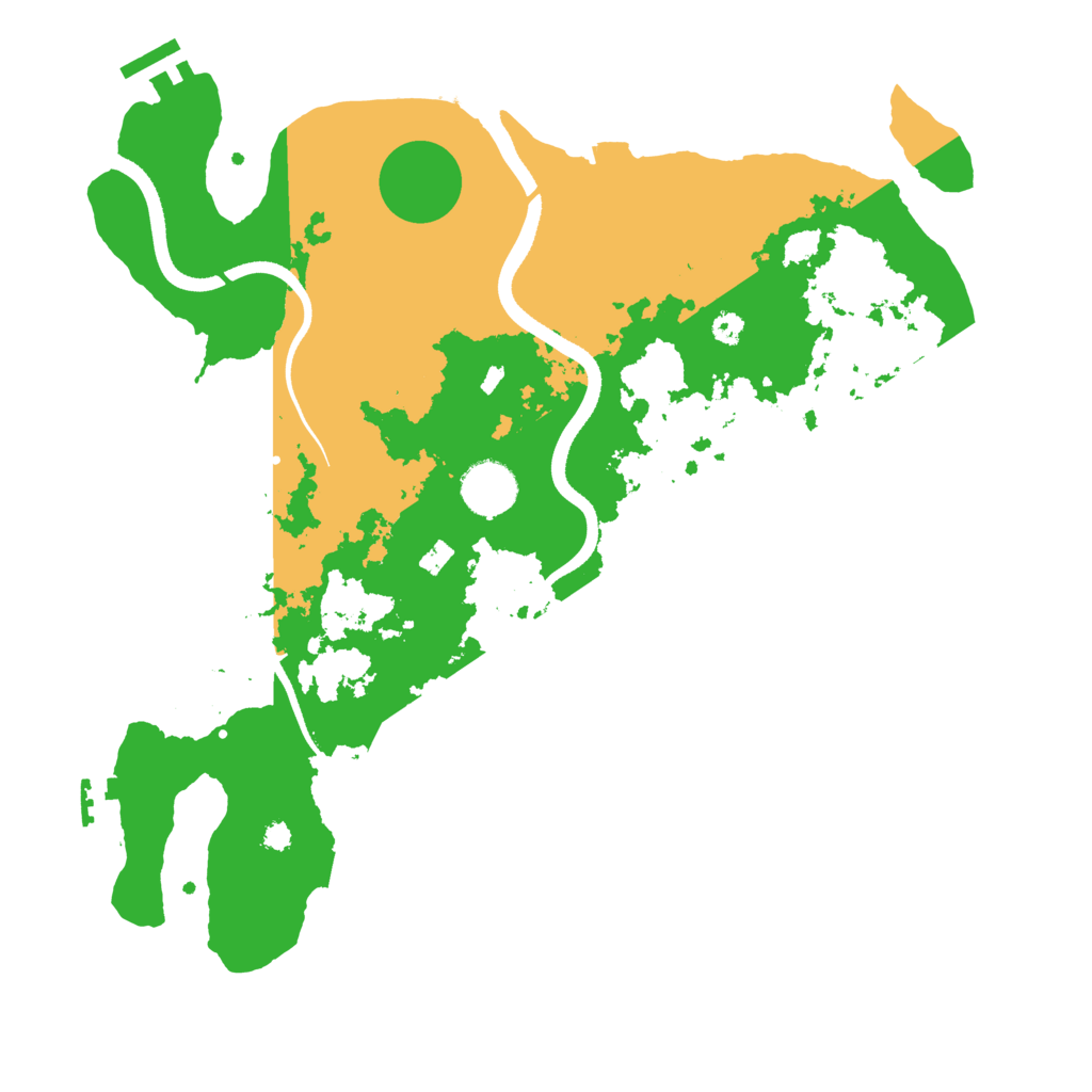 Biome Rust Map: Procedural Map, Size: 3500, Seed: 34321454