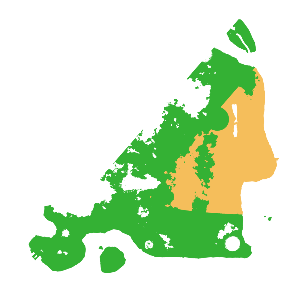 Biome Rust Map: Procedural Map, Size: 3500, Seed: 1781372891