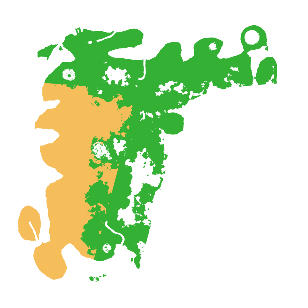 Biome Rust Map: Procedural Map, Size: 3700, Seed: 417596906