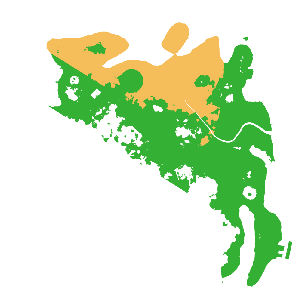 Biome Rust Map: Procedural Map, Size: 3500, Seed: 79211252