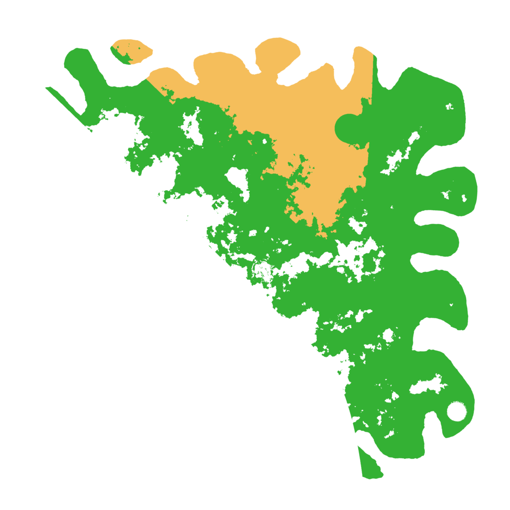 Biome Rust Map: Barren, Size: 4600, Seed: 8888