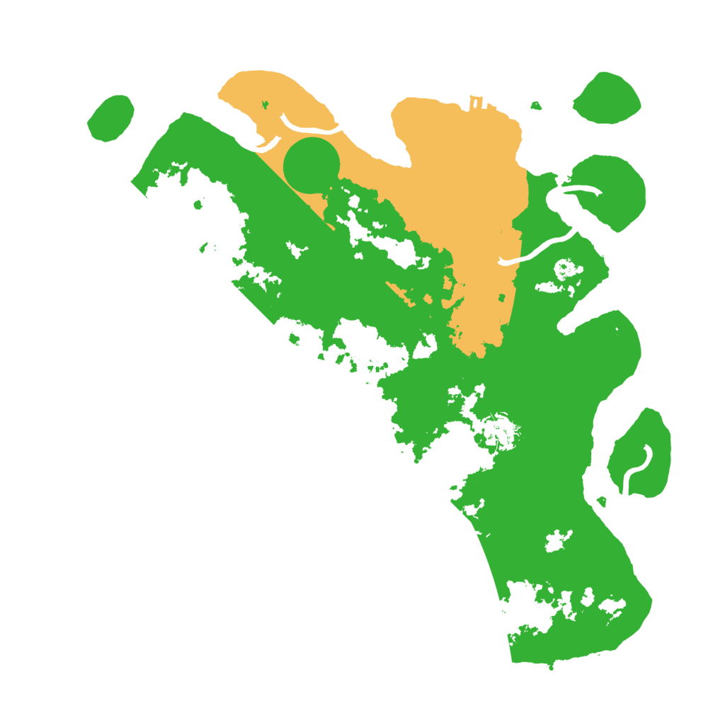 Biome Rust Map: Procedural Map, Size: 3500, Seed: 76639156