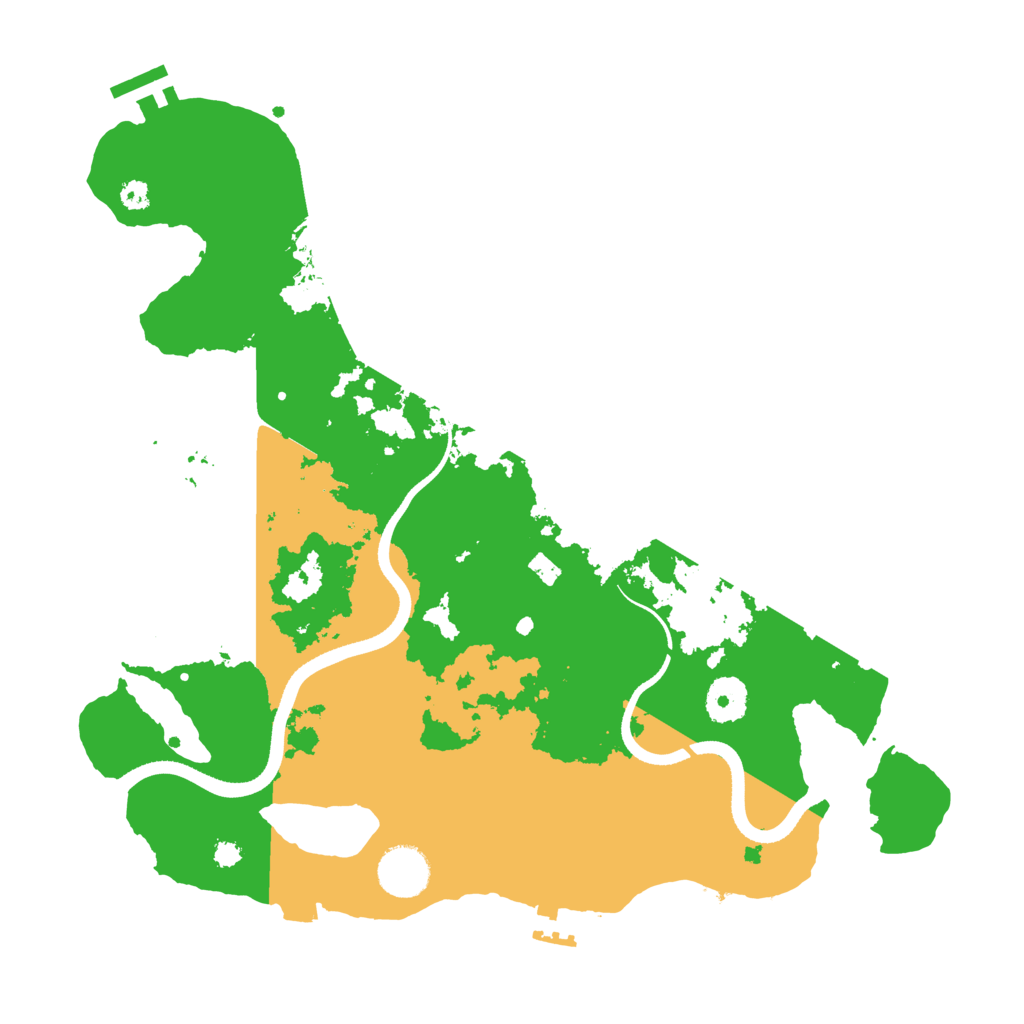 Biome Rust Map: Procedural Map, Size: 3500, Seed: 59209388