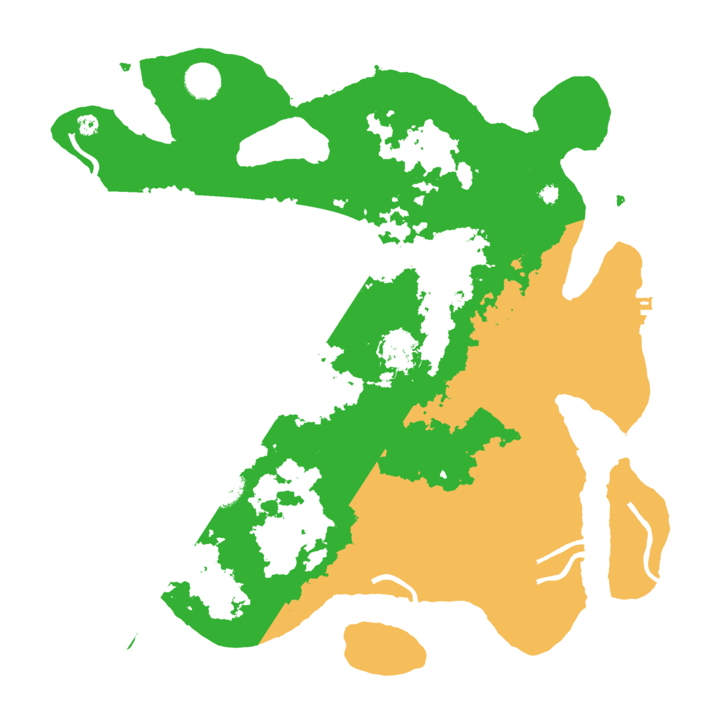 Biome Rust Map: Procedural Map, Size: 3490, Seed: 100816564