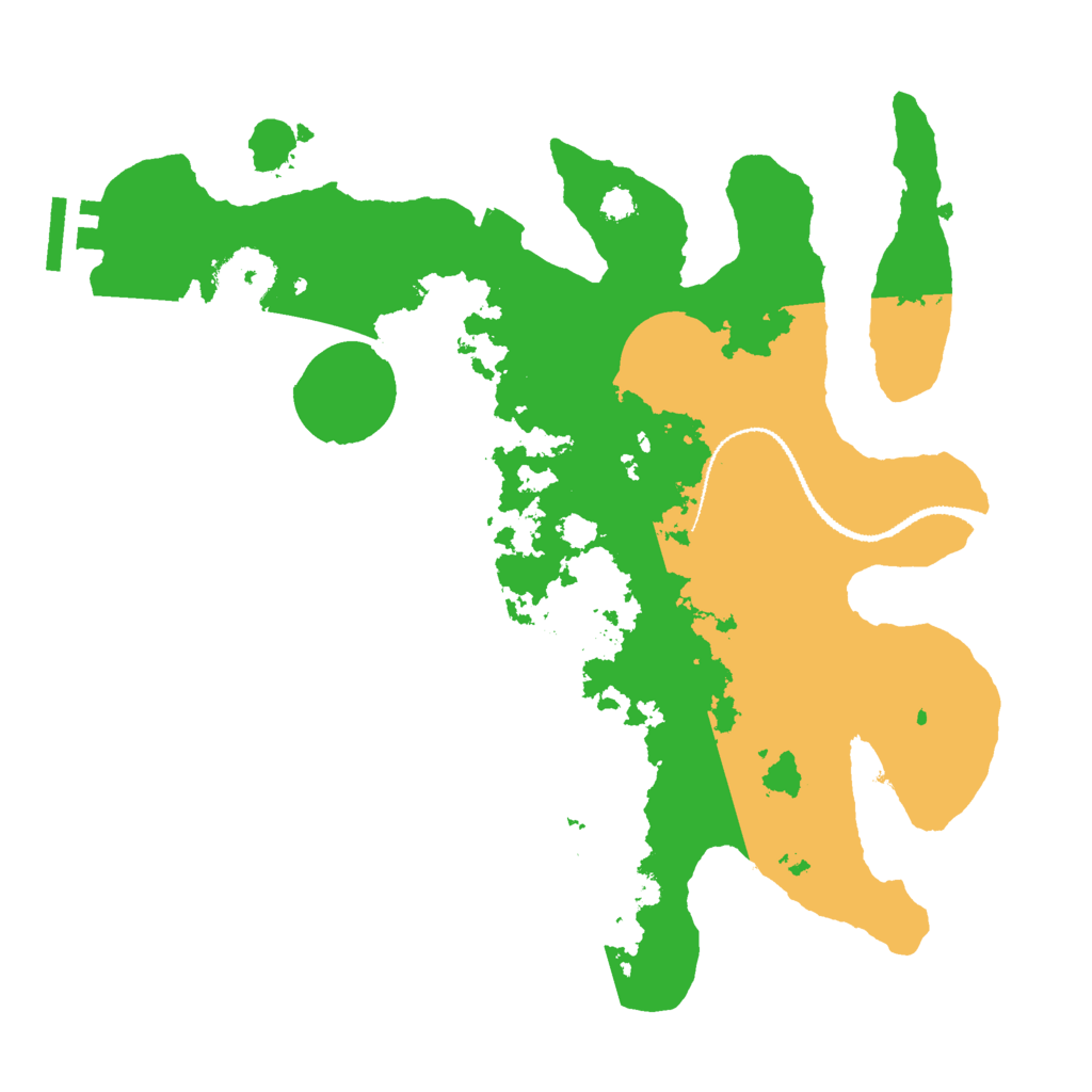 Biome Rust Map: Procedural Map, Size: 3000, Seed: 45454545