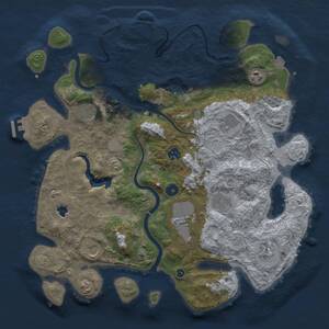 Thumbnail Rust Map: Procedural Map, Size: 4000, Seed: 8578145, 15 Monuments