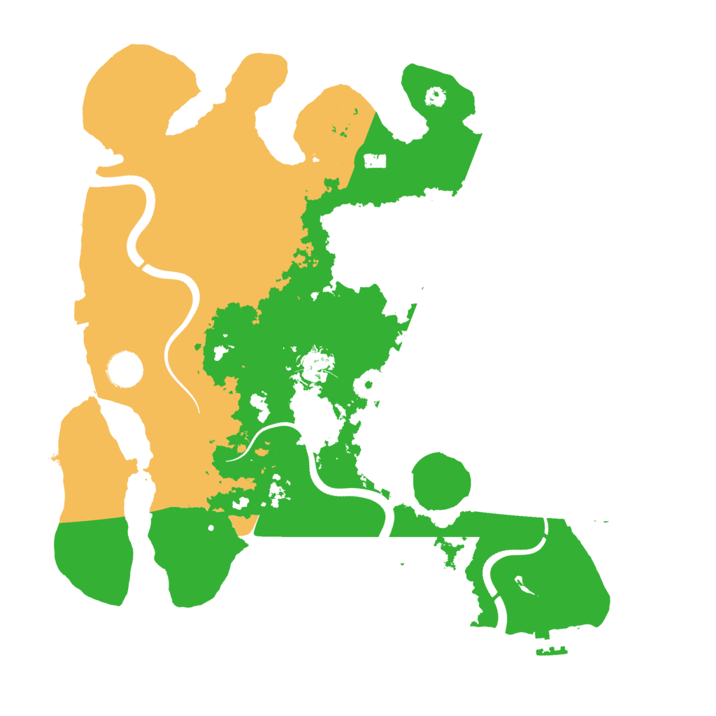 Biome Rust Map: Procedural Map, Size: 3500, Seed: 47180980
