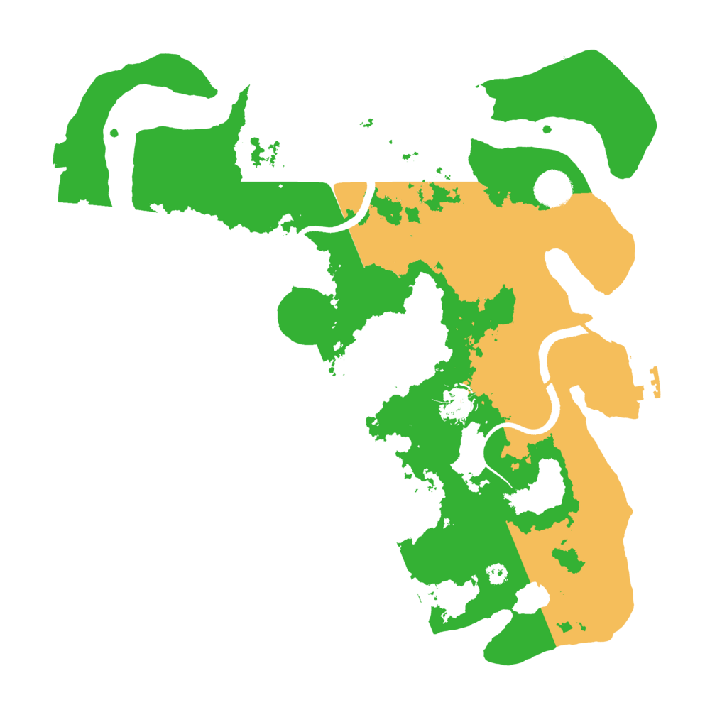 Biome Rust Map: Procedural Map, Size: 3500, Seed: 847298515