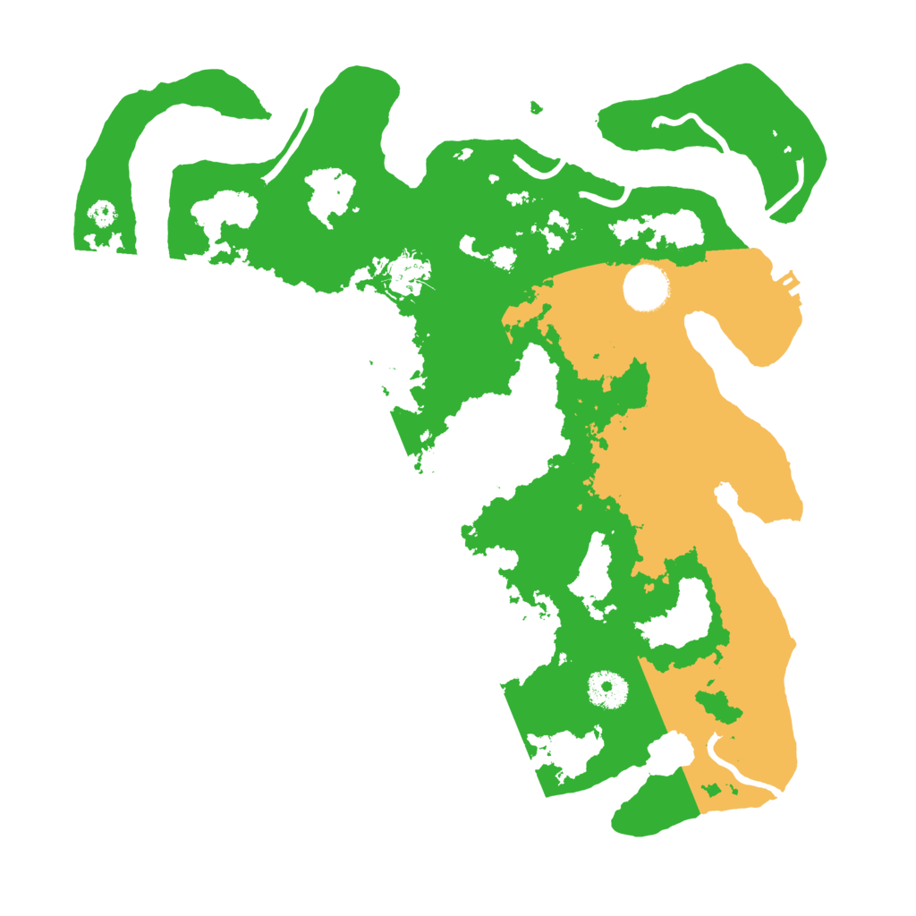 Biome Rust Map: Procedural Map, Size: 3500, Seed: 847298515