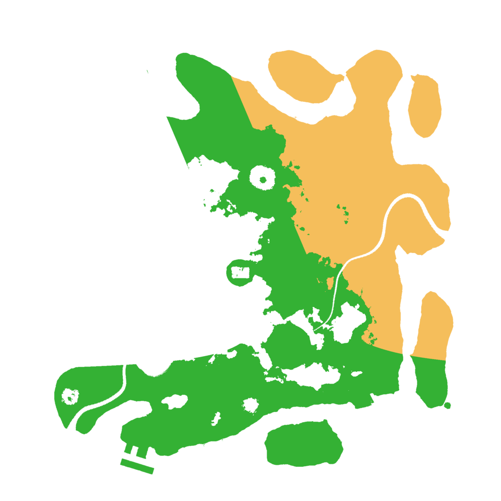 Biome Rust Map: Procedural Map, Size: 3000, Seed: 1339408014