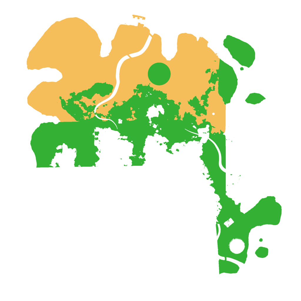 Biome Rust Map: Procedural Map, Size: 3500, Seed: 385988208
