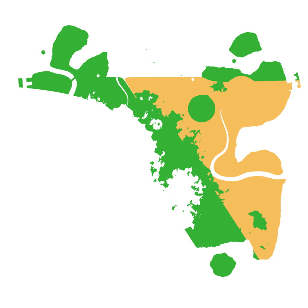 Biome Rust Map: Procedural Map, Size: 3000, Seed: 6167