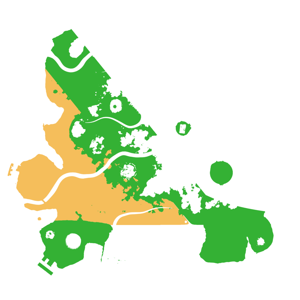 Biome Rust Map: Procedural Map, Size: 3500, Seed: 42662842
