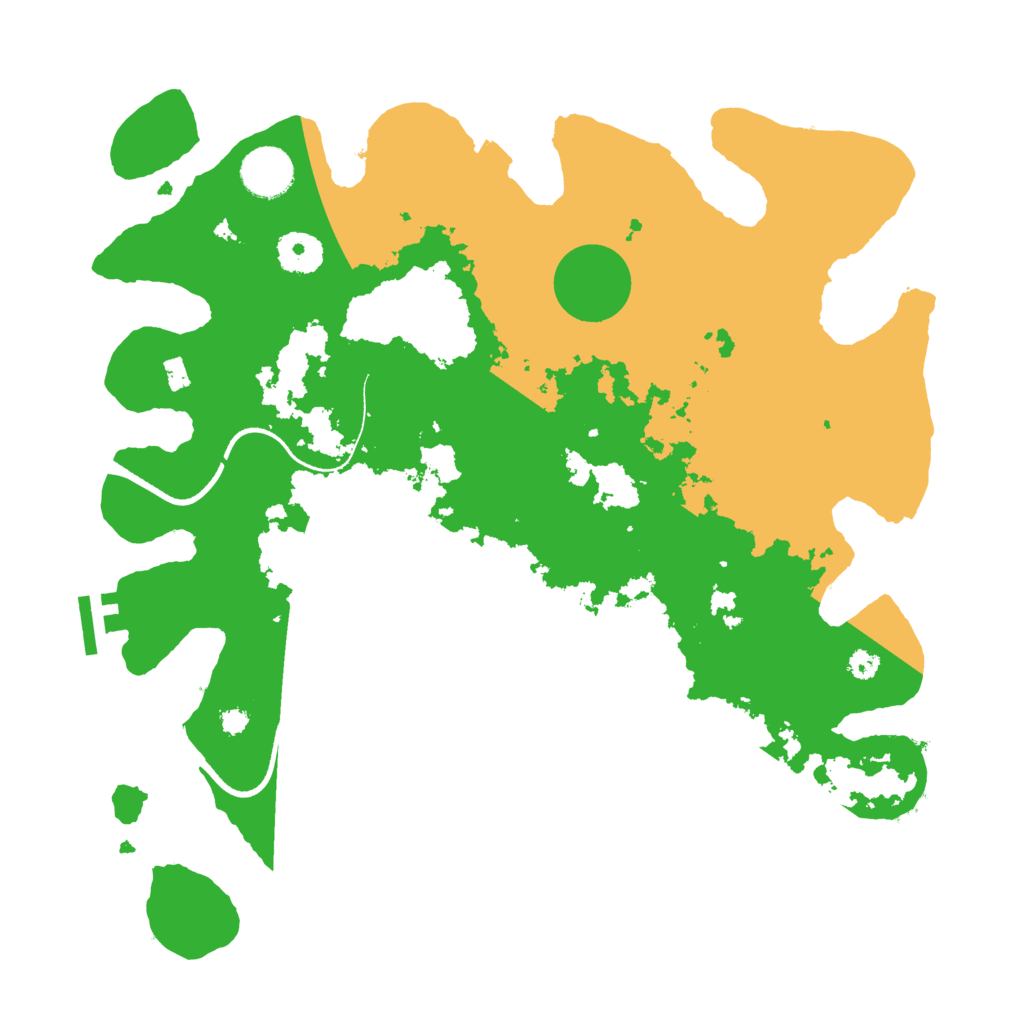 Biome Rust Map: Procedural Map, Size: 3500, Seed: 42546780