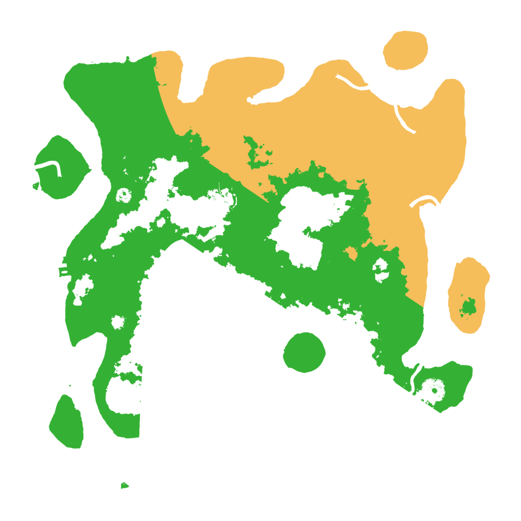 Biome Rust Map: Procedural Map, Size: 3500, Seed: 45032778