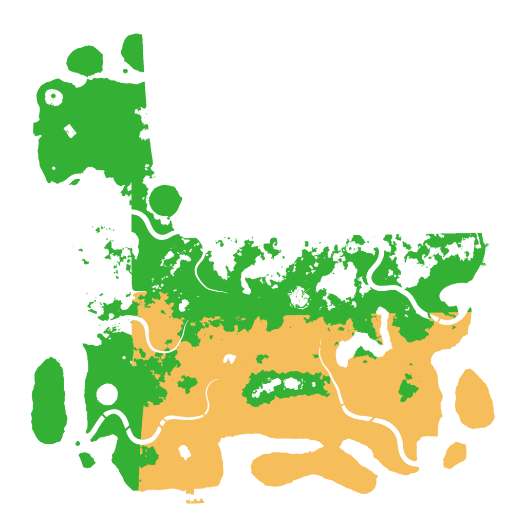Biome Rust Map: Procedural Map, Size: 4500, Seed: 95910944