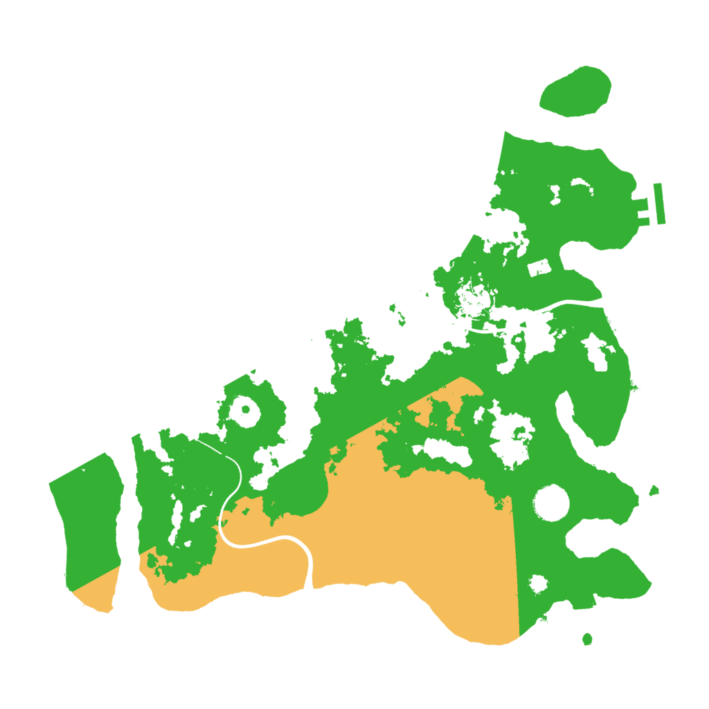 Biome Rust Map: Procedural Map, Size: 3500, Seed: 128636934
